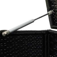 Thumbnail for Gartenbox Poly Rattan 100x50x50 cm Schwarz