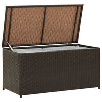 Thumbnail for Gartenbox Poly Rattan 100x50x50 cm Braun