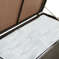 Thumbnail for Gartenbox Poly Rattan 100x50x50 cm Braun