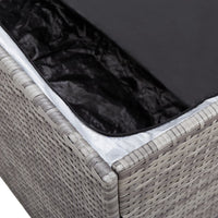 Thumbnail for Gartenbox Poly Rattan 100x50x50 cm Grau