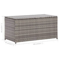 Thumbnail for Gartenbox Poly Rattan 100x50x50 cm Grau