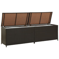 Thumbnail for Gartenbox Poly Rattan 200x50x60 cm Braun