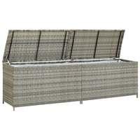 Thumbnail for Gartenbox Poly Rattan 200x50x60 cm Grau