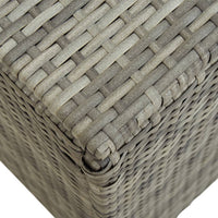 Thumbnail for Gartenbox Poly Rattan 200x50x60 cm Grau