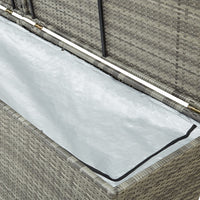 Thumbnail for Gartenbox Poly Rattan 200x50x60 cm Grau