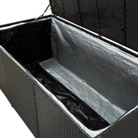 Thumbnail for Gartenbox Poly Rattan 180x90x75 cm Schwarz