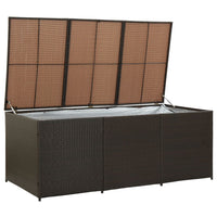 Thumbnail for Gartenbox Poly Rattan 180x90x75 cm Braun