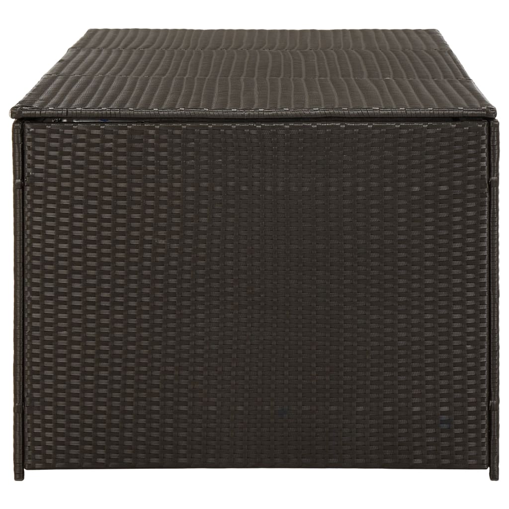 Gartenbox Poly Rattan 180x90x75 cm Braun