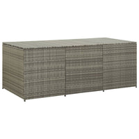 Thumbnail for Gartenbox Poly Rattan 180x90x75 cm Grau