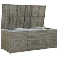 Thumbnail for Gartenbox Poly Rattan 180x90x75 cm Grau