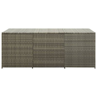 Thumbnail for Gartenbox Poly Rattan 180x90x75 cm Grau