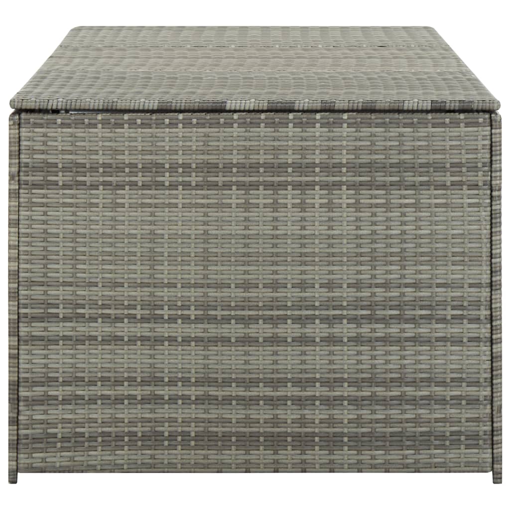 Gartenbox Poly Rattan 180x90x75 cm Grau