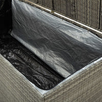 Thumbnail for Gartenbox Poly Rattan 180x90x75 cm Grau