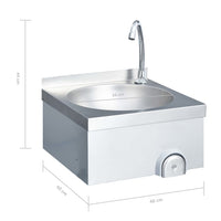 Thumbnail for Handwaschbecken mit Wasserhahn und Seifenspender Edelstahl