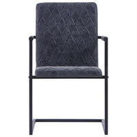 Thumbnail for Freischwinger 4 Stk. Schwarz Kunstleder