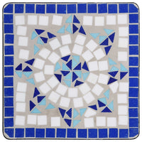 Thumbnail for Mosaik-Beistelltisch Blau und Weiß Keramik