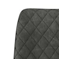 Thumbnail for Esszimmerstühle 2 Stk. Grau Wildleder-Optik