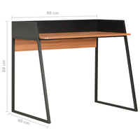 Thumbnail for Schreibtisch Schwarz und Braun 90x60x88 cm