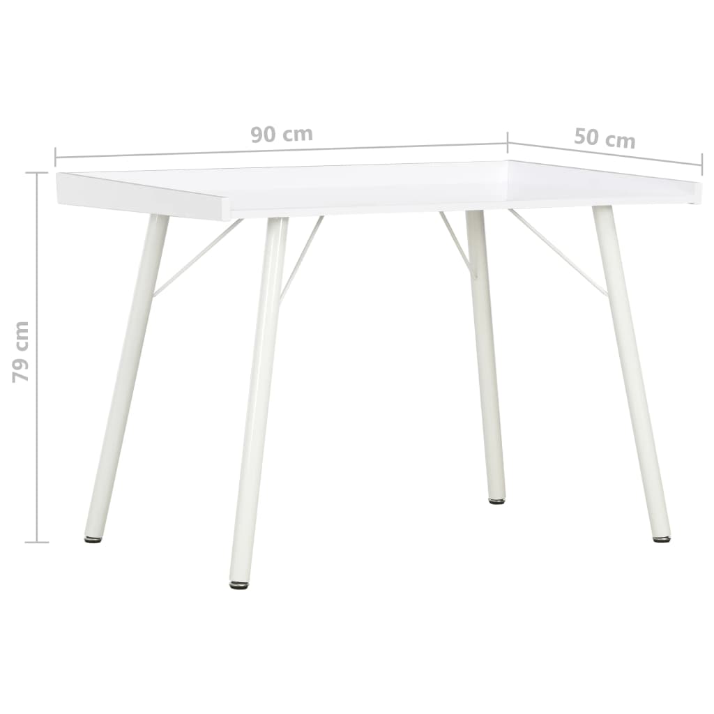 Schreibtisch Weiß 90×50×79 cm