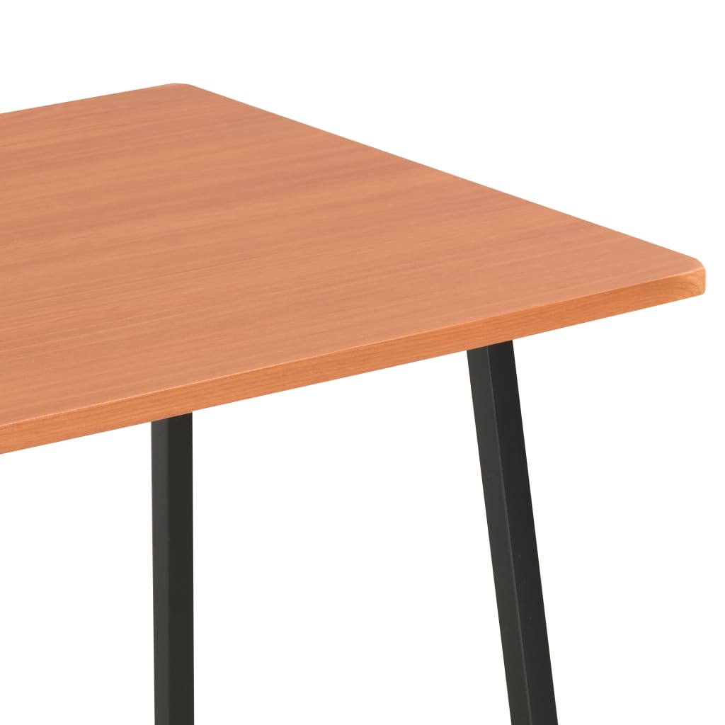 Schreibtisch mit Regaleinheit Schwarz und Braun 102×50×117 cm