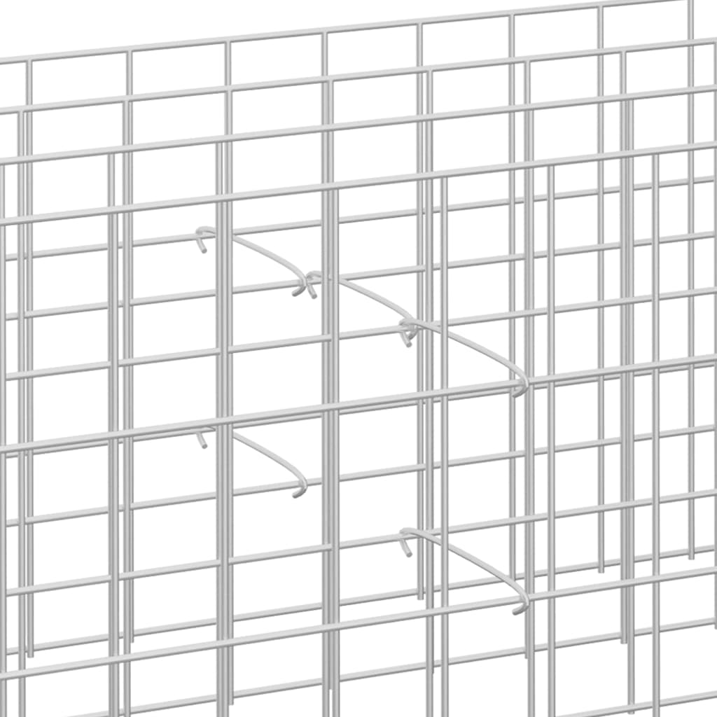 Gabionen-Distanzhalter 50 Stk. Verzinkter Stahl 15 cm