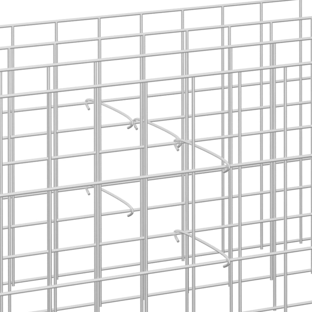 Gabionen-Distanzhalter 50 Stk. Verzinkter Stahl 20 cm