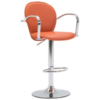 Thumbnail for Barhocker mit Armlehne 2 Stk. Orange Kunstleder