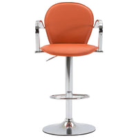 Thumbnail for Barhocker mit Armlehne 2 Stk. Orange Kunstleder