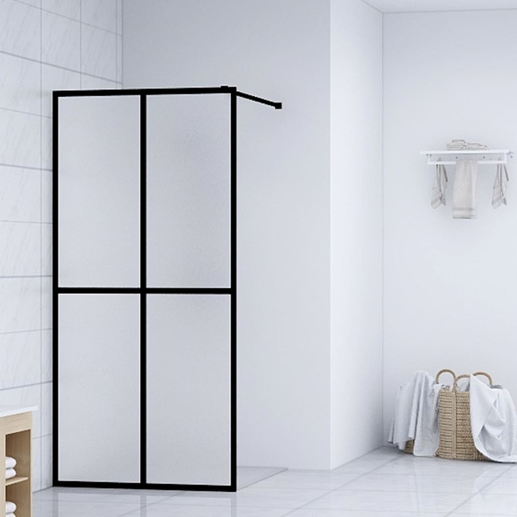 Duschwand für Walk-in Dusche Mattes Sicherheitsglas 100x195 cm