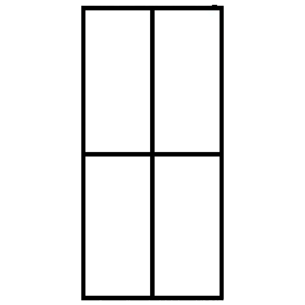 Duschwand für Walk-in Dusche Mattes Sicherheitsglas 140x195 cm