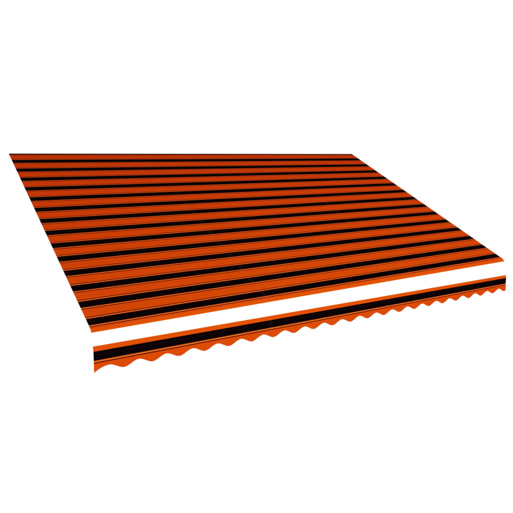 Markisenbespannung Canvas Orange & Braun 500x300 cm