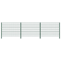 Thumbnail for Zaunfeld mit Pfosten Eisen 5,1 x 1,2 m Grün