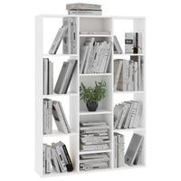 Thumbnail for Raumteiler/Bücherregal Weiß 100x24x140 cm Holzwerkstoff
