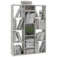Thumbnail for Raumteiler/Bücherregal Betongrau 100x24x140 cm Holzwerkstoff