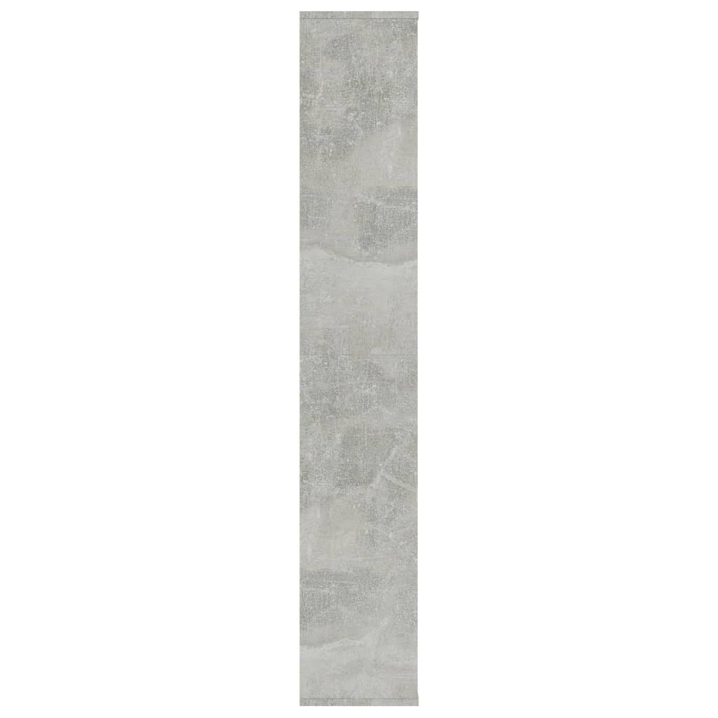 Raumteiler/Bücherregal Betongrau 100x24x140 cm Holzwerkstoff