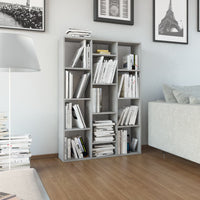 Thumbnail for Raumteiler/Bücherregal Betongrau 100x24x140 cm Holzwerkstoff
