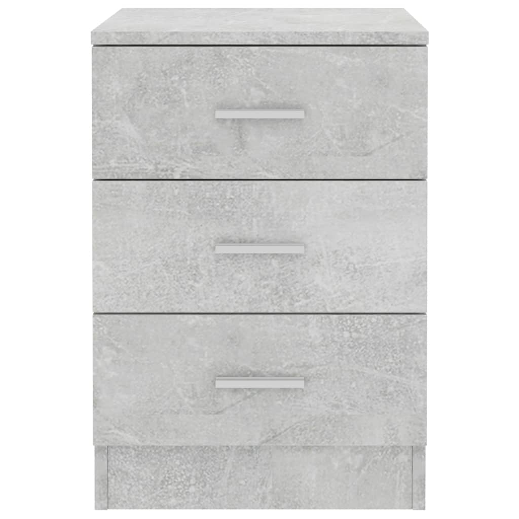 Nachtschrank Betongrau 38×35×56 cm Spanplatte