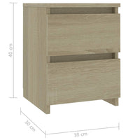 Thumbnail for Nachttisch Sonoma-Eiche 30x30x40 cm Holzwerkstoff