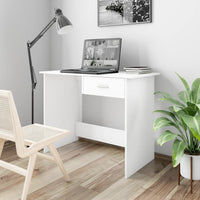 Thumbnail for Schreibtisch Weiß 100x50x76 cm Holzwerkstoff
