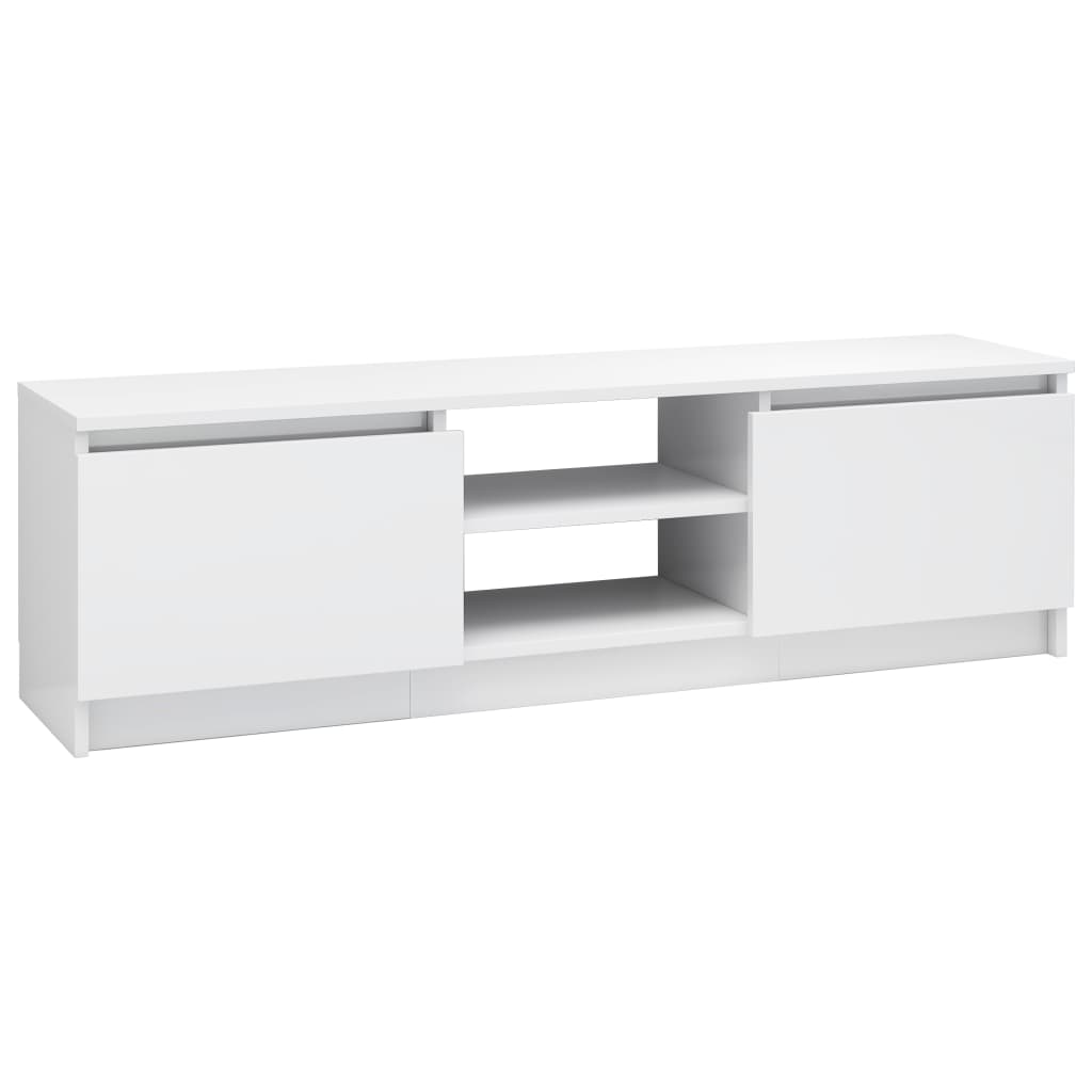 TV-Schrank Hochglanz-Weiß 120×30×35,5 cm Spanplatte