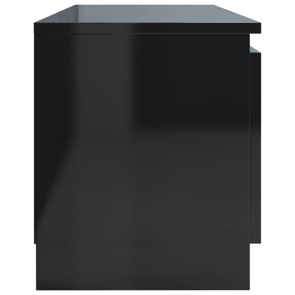 TV-Schrank Hochglanz-Schwarz 120×30×35,5 cm Holzwerkstoff