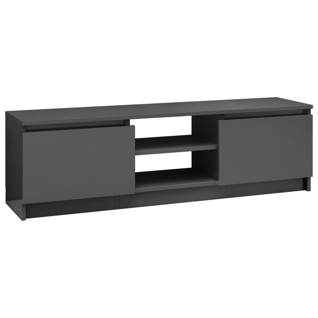 TV-Schrank Hochglanz-Grau 120x30x35,5 cm Holzwerkstoff