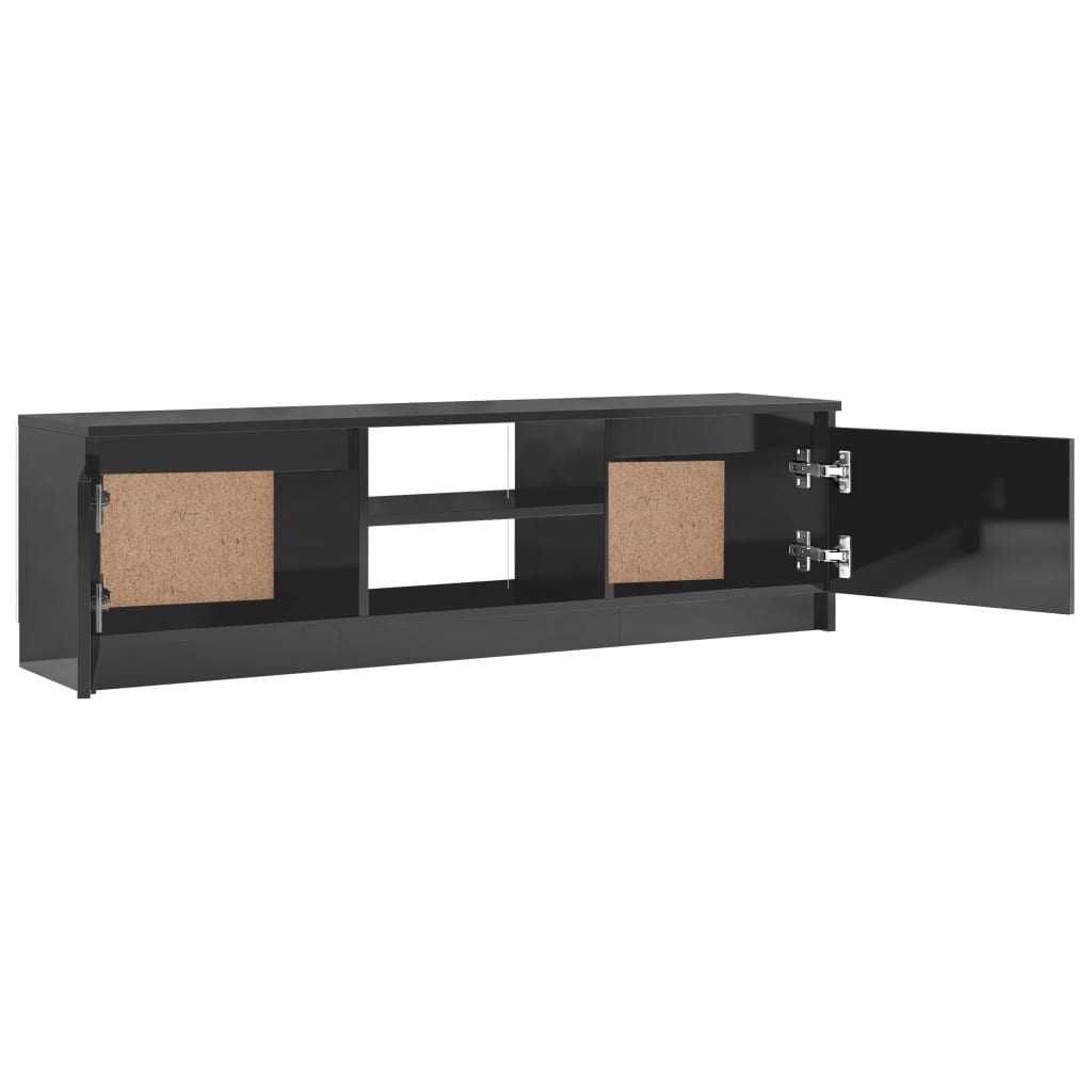 TV-Schrank Hochglanz-Grau 120x30x35,5 cm Holzwerkstoff