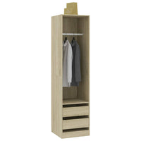 Thumbnail for Kleiderschrank mit Schubladen Sonoma-Eiche 50x50x200 cm