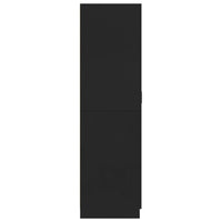 Thumbnail for Kleiderschrank Schwarz 80x52x180 cm Holzwerkstoff