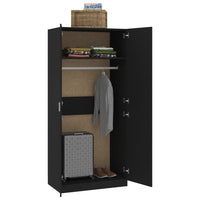 Thumbnail for Kleiderschrank Schwarz 90x52x200 cm Holzwerkstoff