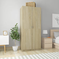 Thumbnail for Kleiderschrank Sonoma-Eiche 90x52x200 cm Holzwerkstoff
