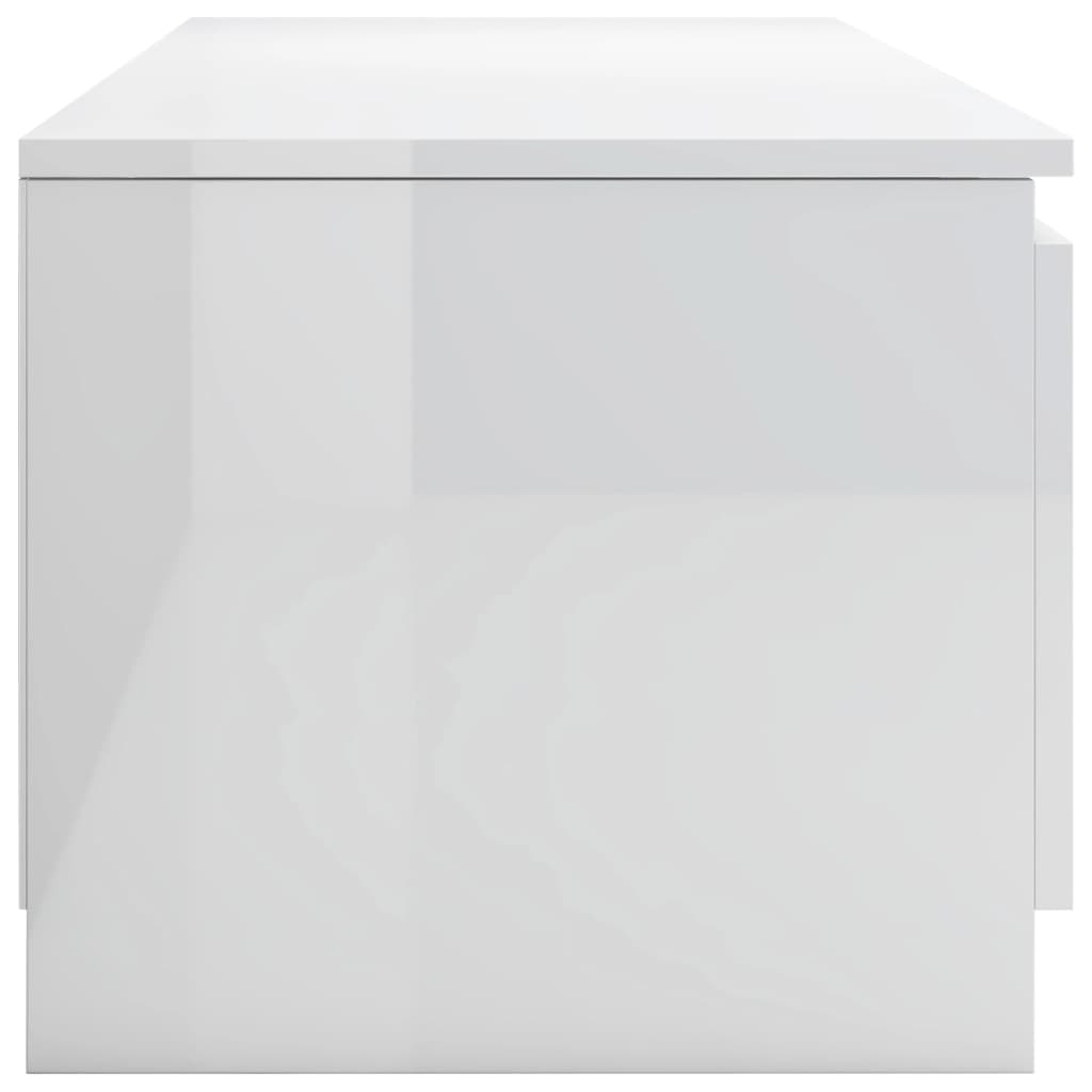 TV-Schrank Hochglanz-Weiß 140x40x35,5 cm Holzwerkstoff