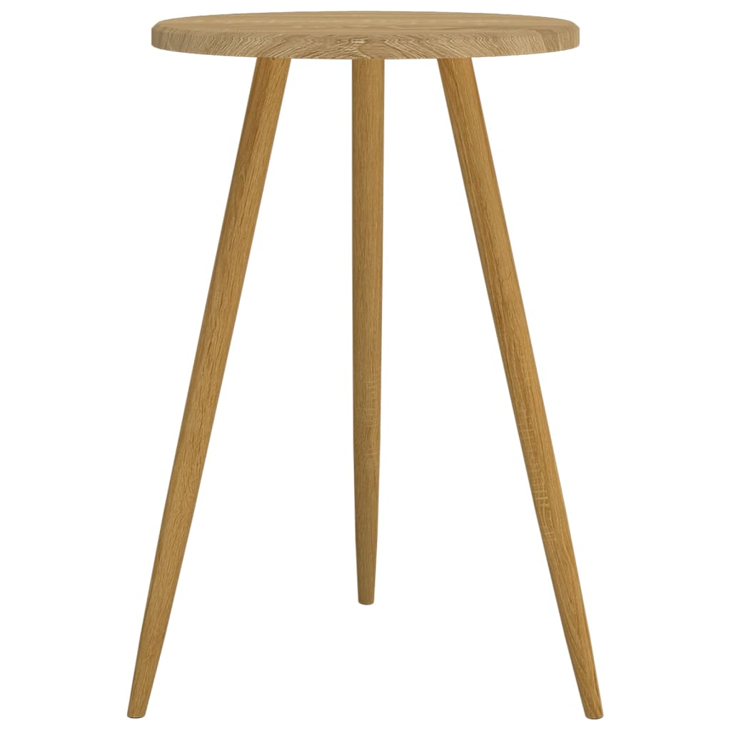Bistrotisch Hellbraun Ø50x76 cm MDF und Eisen