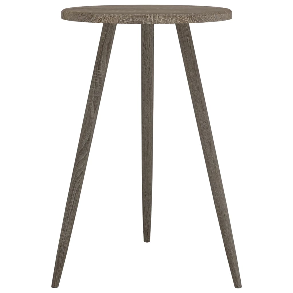 Bistrotisch Grau Ø50x76 cm MDF und Eisen